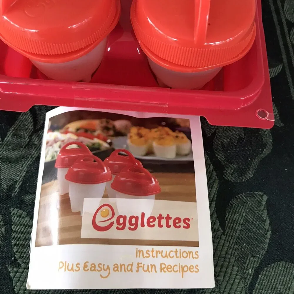 Kitchen Gadget Cooker 4PCS Food grade Silicone Egg Boiler Hard‎ Boiled Egglettes
